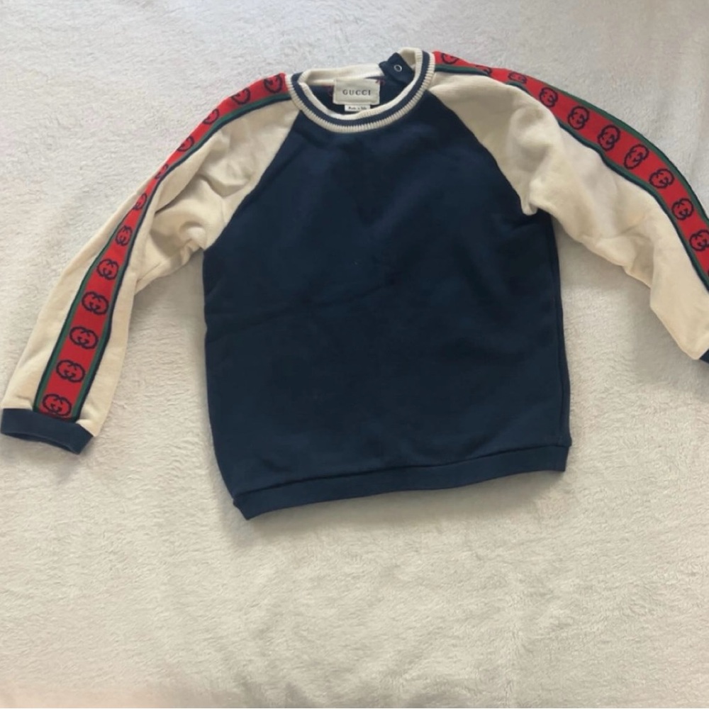 Gucci Navy and Cream Sweater
